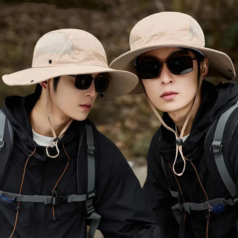 Quick-dry Folding Bucket Hat Nylon Hiking Cap Casual Sun Hat Climbing