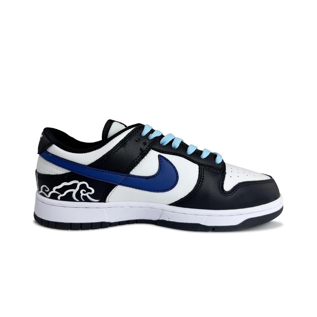 Nike Dunk Wind Rolls Fallen Leaves Abrasion Resistant Low top Skateboard Shoes Unisex Black Blue DD1391-100(Team1337-)
