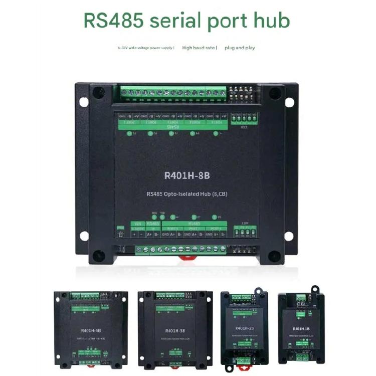Opt Isolation Enable RS485 Hub Providing Configurable Port and Transparently Data Transfer Enhancing Reliability