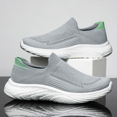 Atmungsaktiver und nicht riechender Herrenschuh, One Foot Kick Schuhe Einfarbig Vielseitig Paar Freizeitschuhe Atmungsaktive Fliegende Schuhe