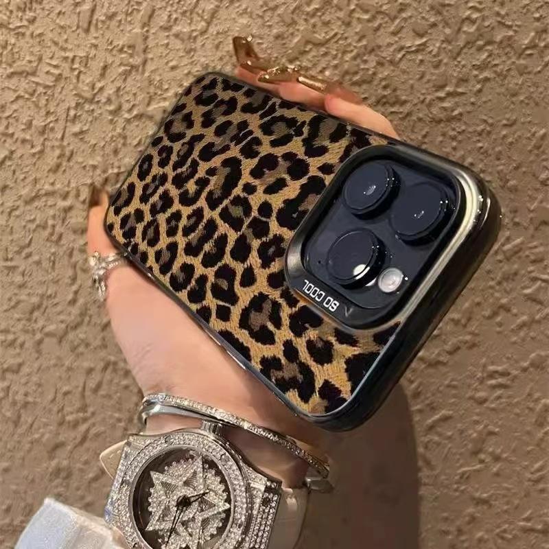 Telefoonhoesje met Luipaardprint voor iPhone 15 Pro Max/14 Pro/17 Air