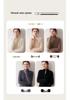 Luxury Double Zipper Heavy Duty Cable Knit Cashmere Cardigan for Women - High Neck, Loose Fit, Slimming, Thick Sweater Coat