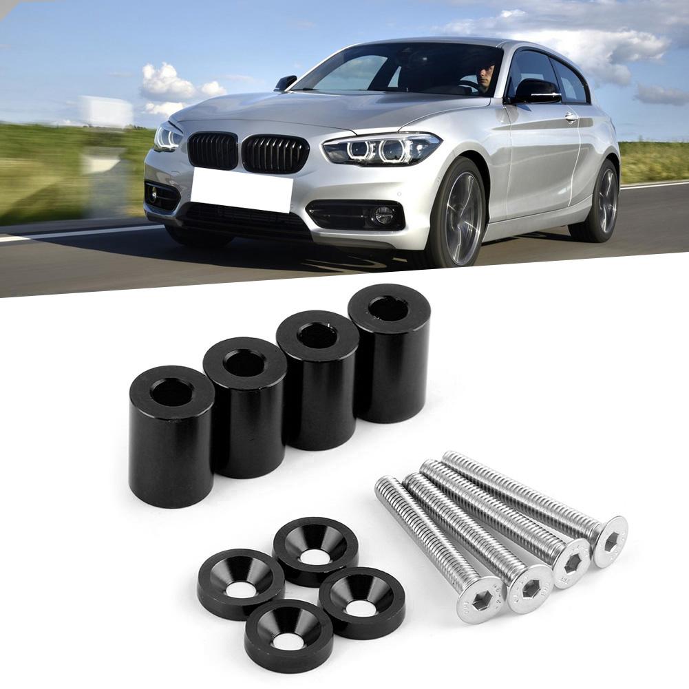 Aluminum Alloy Bonnet Raisers Hood Vent Spacers Screws Kit Modified Parts for Racing Car