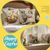 Easter Vintage Illustration Cushions Pillowcase Polyester Cushion Cover Throw Pillow Pillowcover Home Car Sofa Decor