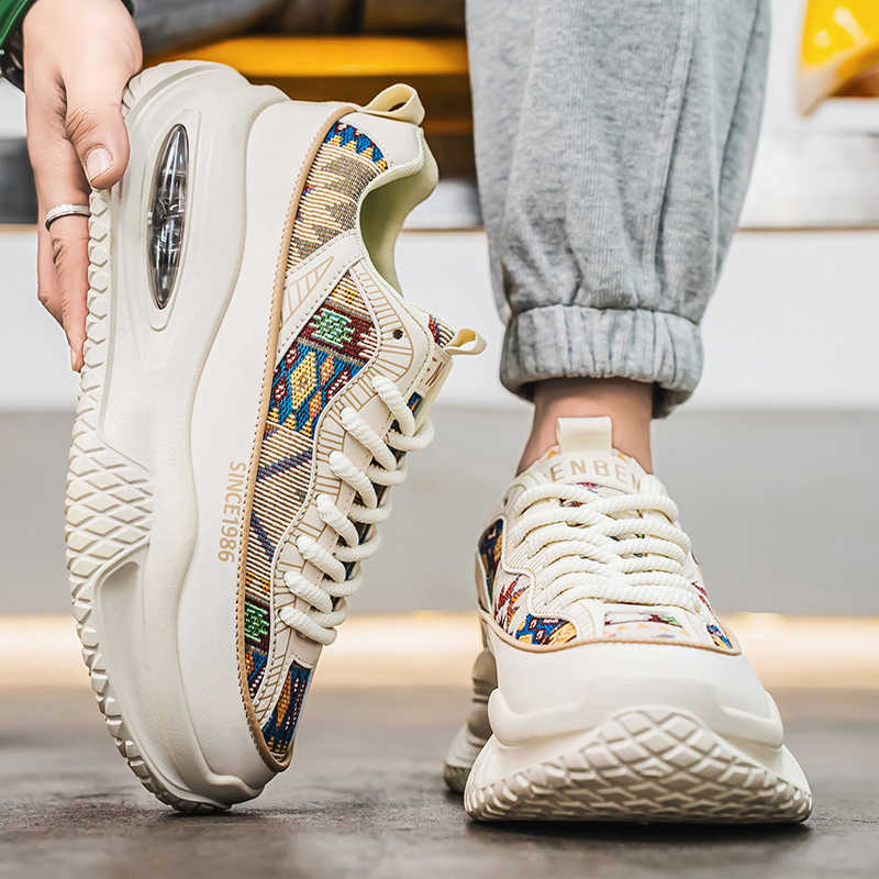 Fashion Thick Bottom Fall Adult Men Vulcanize Men's Green Shoes Classic Sneakers Men Sport All Brand On Offer Top Sale Teni