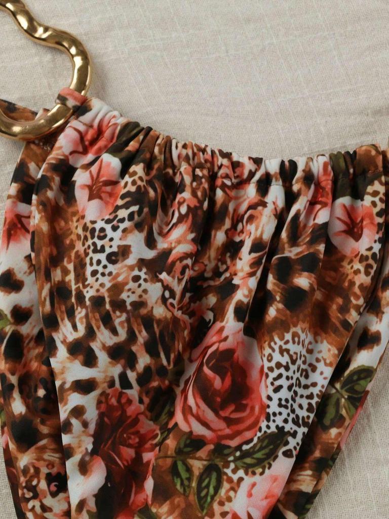 2025 Schnür-Halter-Bikini mit niedriger Taille - Uni & Print