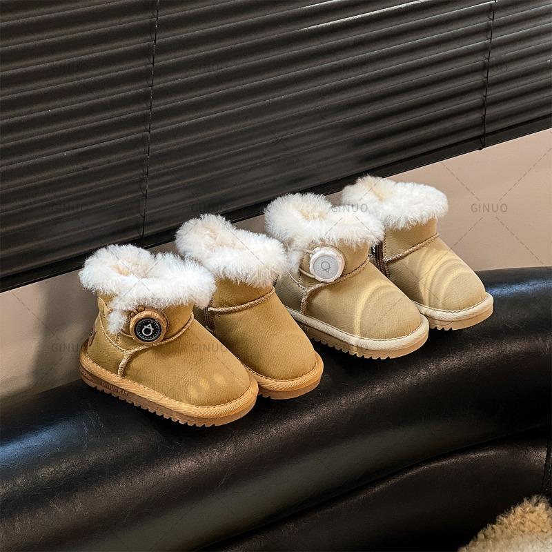 Snow Boots Male and Female Students Thickened Medium Boots Autumn and Winter Non-slip Short Boots