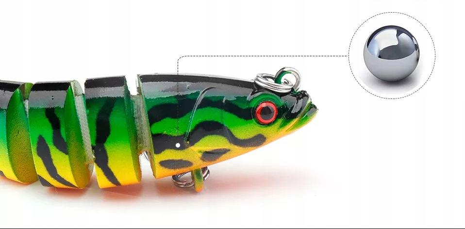 Wobbler Pike Zander Jointed Sinking F146 Silver