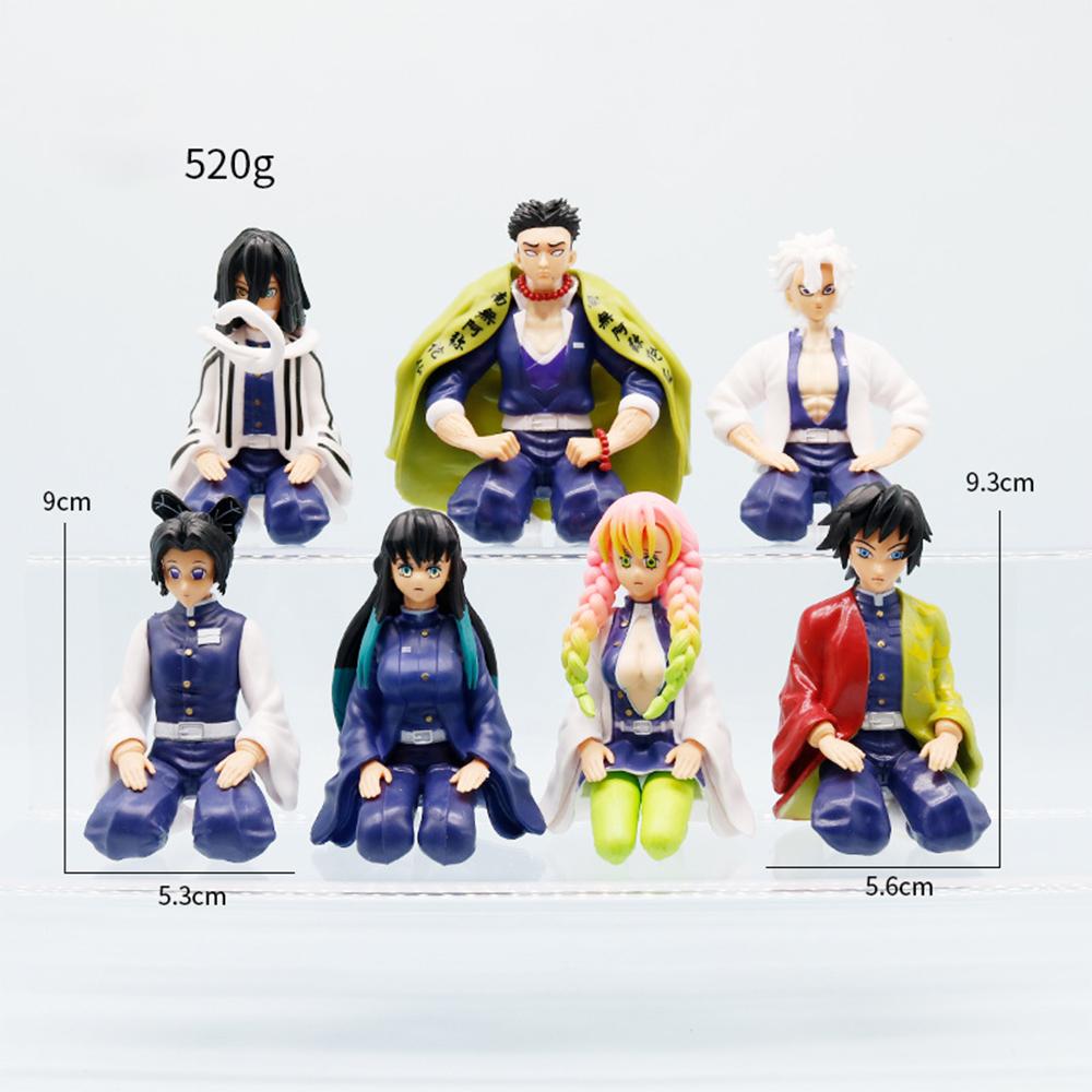 New Original Demon Slayer Kimetsu No Yaiba Kanroji Mitsuri Shinazugawa Sanemi Model Dolls Figurine Collectible