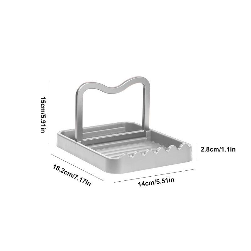 Multi-Functional Kitchen Rack: Pot Lid, Spatula, Spoon, Shovel, and Draining Organizer