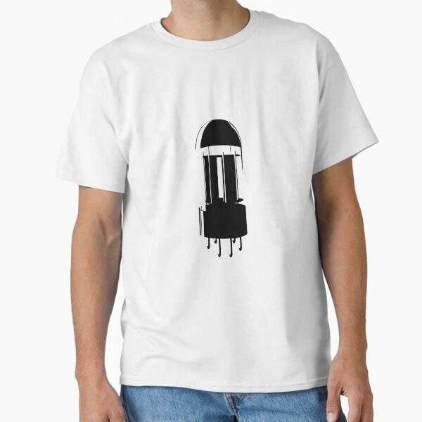 Black Vacuum Tube Classic Tshirt Made In Usaaus Tshirt S2xl S