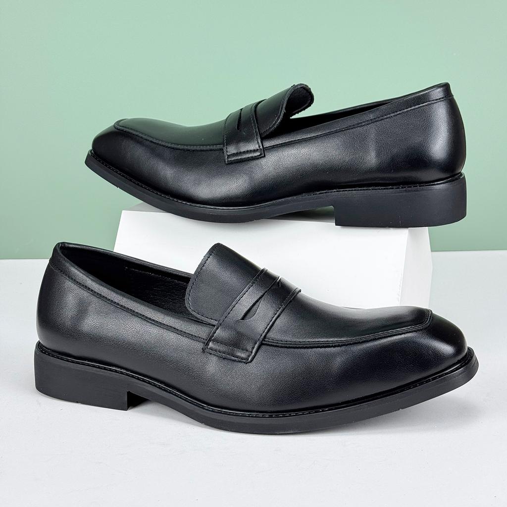 2025 Neue Lässige Lederschuhe Herren Business Formell Lässige Slipper Rutschfest Abriebfest Herrenschuhe Büro Britischer Stil Jugend Abschluss