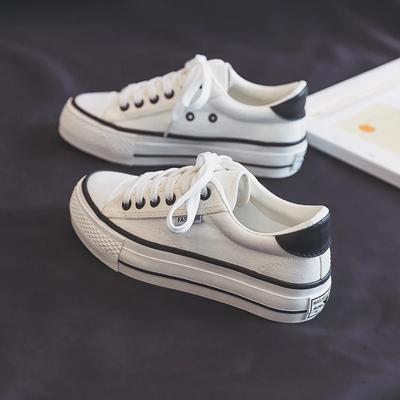 Nowe Damskie Płócienne Buty na Grubej Podeszwie Casualowe Buty Niskie Modny komfort Wulkanizowane buty Baleriny Tenisowe Buty sportowe lekkie dla par