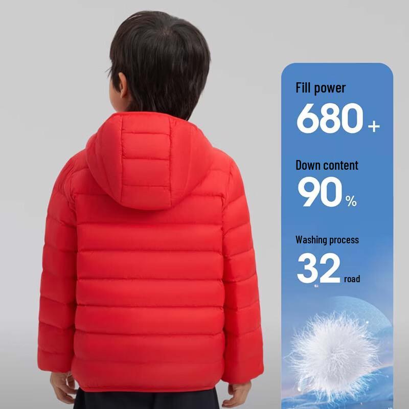Bosideng T250135540 Antibacterial Warm Hooded Down Jacket