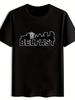 BELFAST Men's Belfast Landscape Print T-Shirt - Round Neck Casual Summer Shirt with Belfast City Scenic (Landmarks & Features)