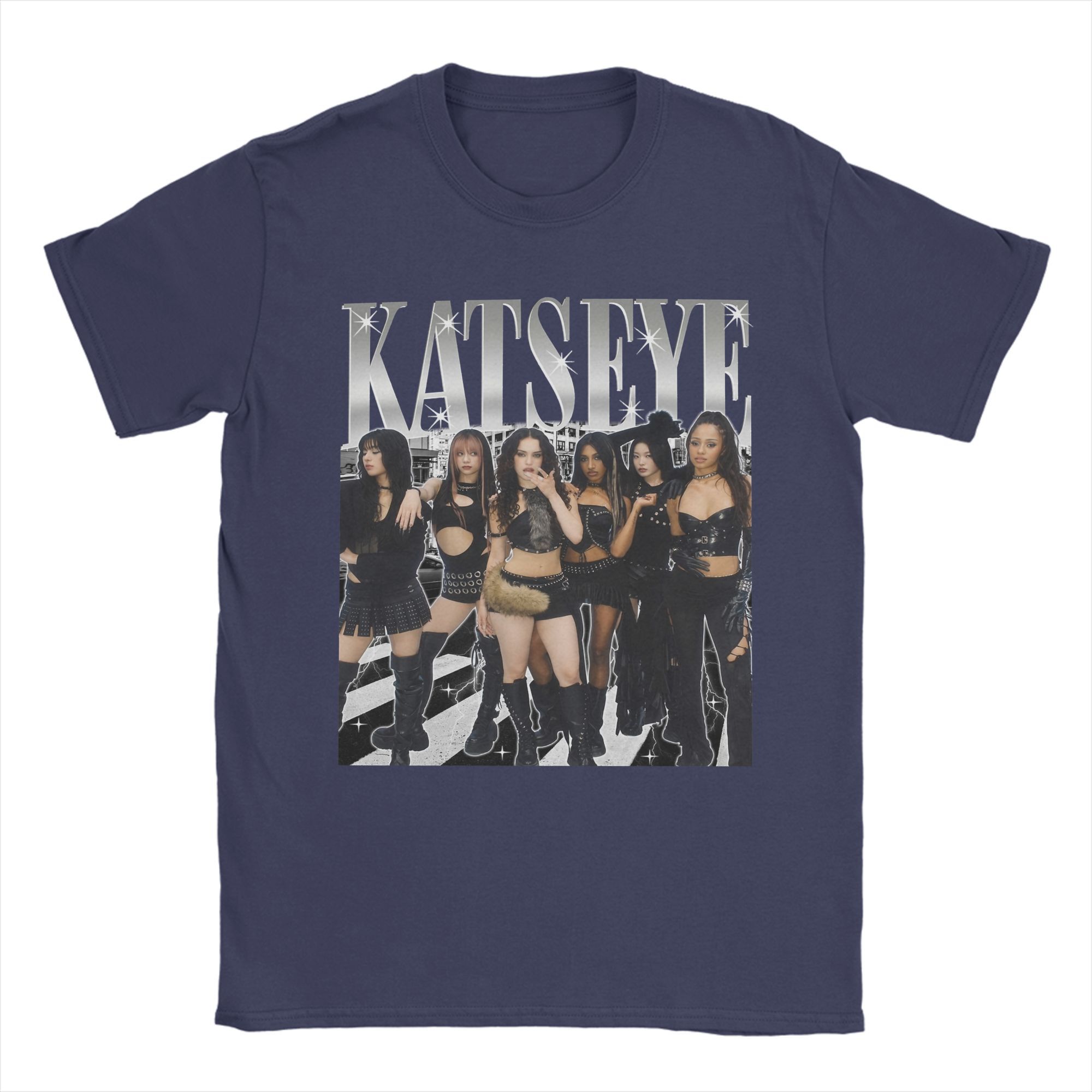 

Katseye Kpop Girl Group Men T Shirt Funny Tee Shirt Short Sleeve O Neck T-Shirt Cotton Printed Clothes 4XL