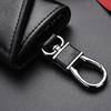 Leather Key Bag Portable Men's Waist Hanged Metal Keychain EDC Keys Holder Women's Small Card Wallet Key Organizer Case