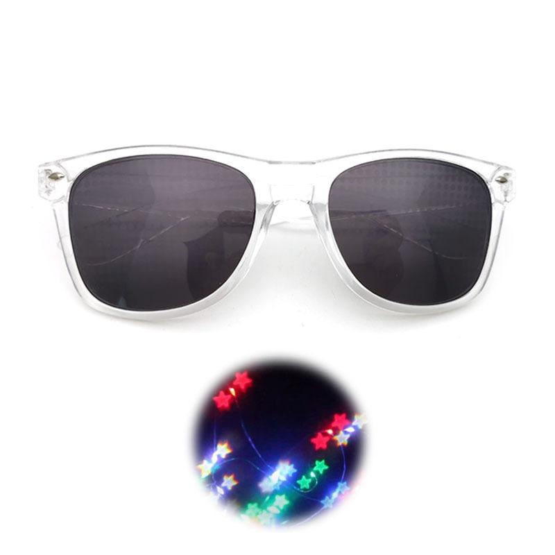 

Очки для фейерверков, дифракционные оптические очки Star FX, очки для выпускного вечера, вечеринки dark grey lenses