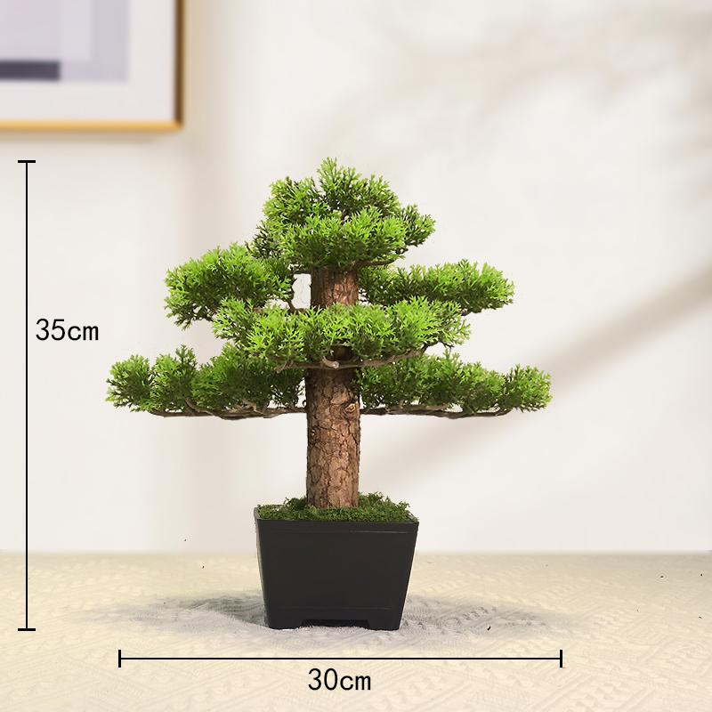 Simulation fake tree bonsai home living room Chinese sand table hotel porch landscaping decoration green plant ornaments