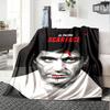1pc Scarface-Inspired Flannel Blanket - Soft Cozy All-Season Throw for Bedroom, Sofa, Camping, Travel - Perfect Gift for Movie FansB89