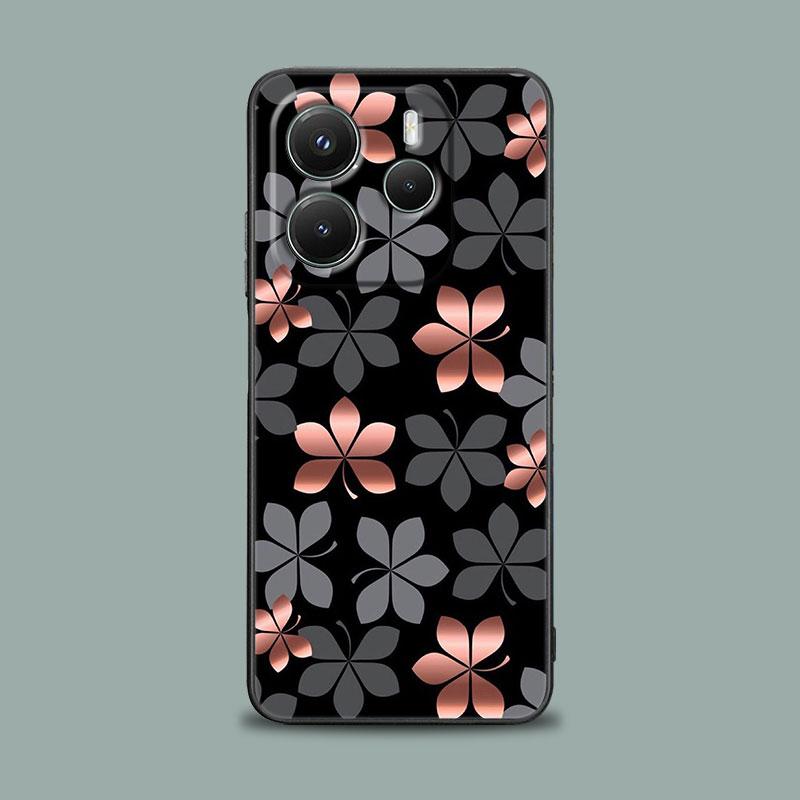 Handyhülle für Xiaomi Redmi Note 15 14 13 12 11 10 Pro Plus 5G Redmi 15C 14C 12C 13C Hülle Rosa Glitzer Herzen Liebe Grasblatt