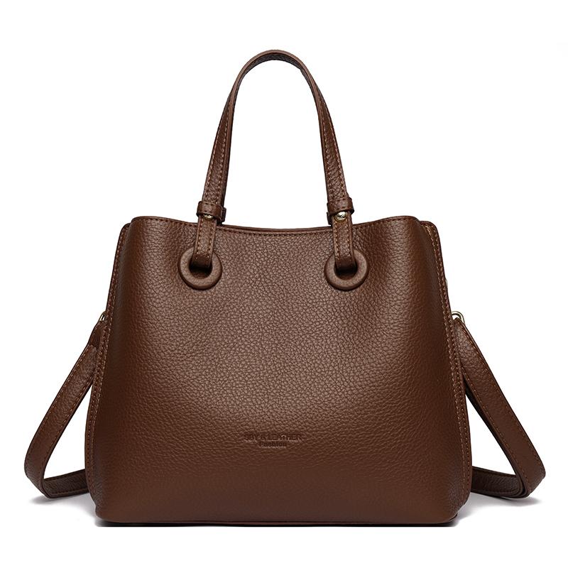 Faiable Large Capaci Leather Handbag Women's Single oulder Crossbody Bag Mom Bag Ladies Casual Zipper Closure Bags Sac A Main