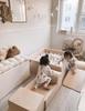Beige foam playground step