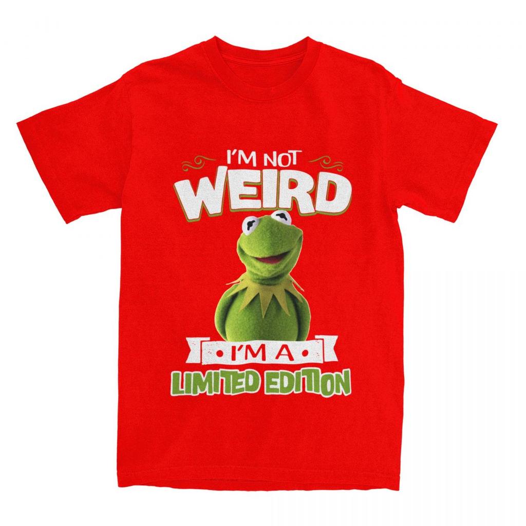Miniso Muppet Kermit Frog Im Not Weird Im A Limited Edition TShirt Men Women O Neck Cotton T Shirts Short Sleeve Clothing