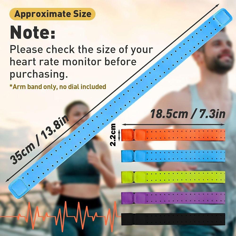 Nuova Fascia da Braccio Regolabile Universale Monocolore Cinturino per Monitor della Frequenza Cardiaca Fascia Elastica da Braccio