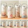 Insulated Hand-held Thermos Cup 316 Stainless Steel Straw Thermal Water Bottle  Practical Gift