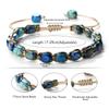 Bohemian Imperial Stone Beaded Bracelet Handmade  Braided String Bangles Friendship Jewelry Gift Vintage Design Strand Bracelets