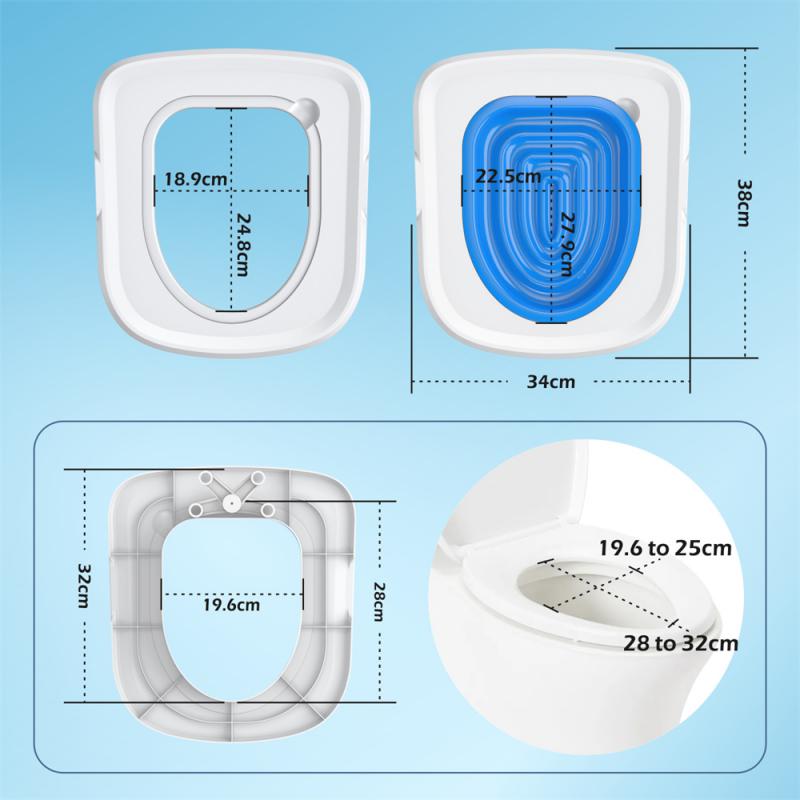 2024 Latest Cat Toilet Toilet Trainer, Reusable Cat Litter Box Without Cat Litter, Teaching Cats Toilet Tools Universal Training