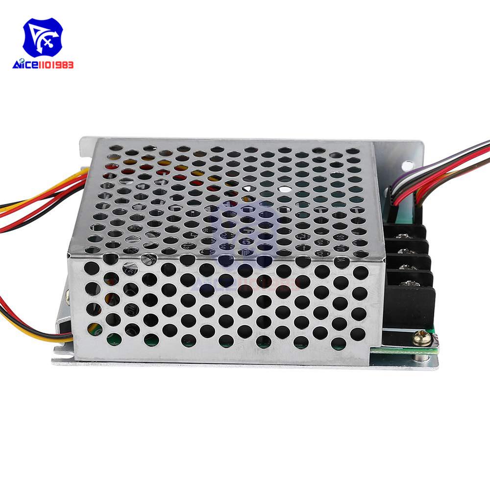DC Motor Speed Controller DC 10V-55V 40A PWM Brushed DC Motor Speed Controller CW CCW Reversible Switch with LED Digit Display