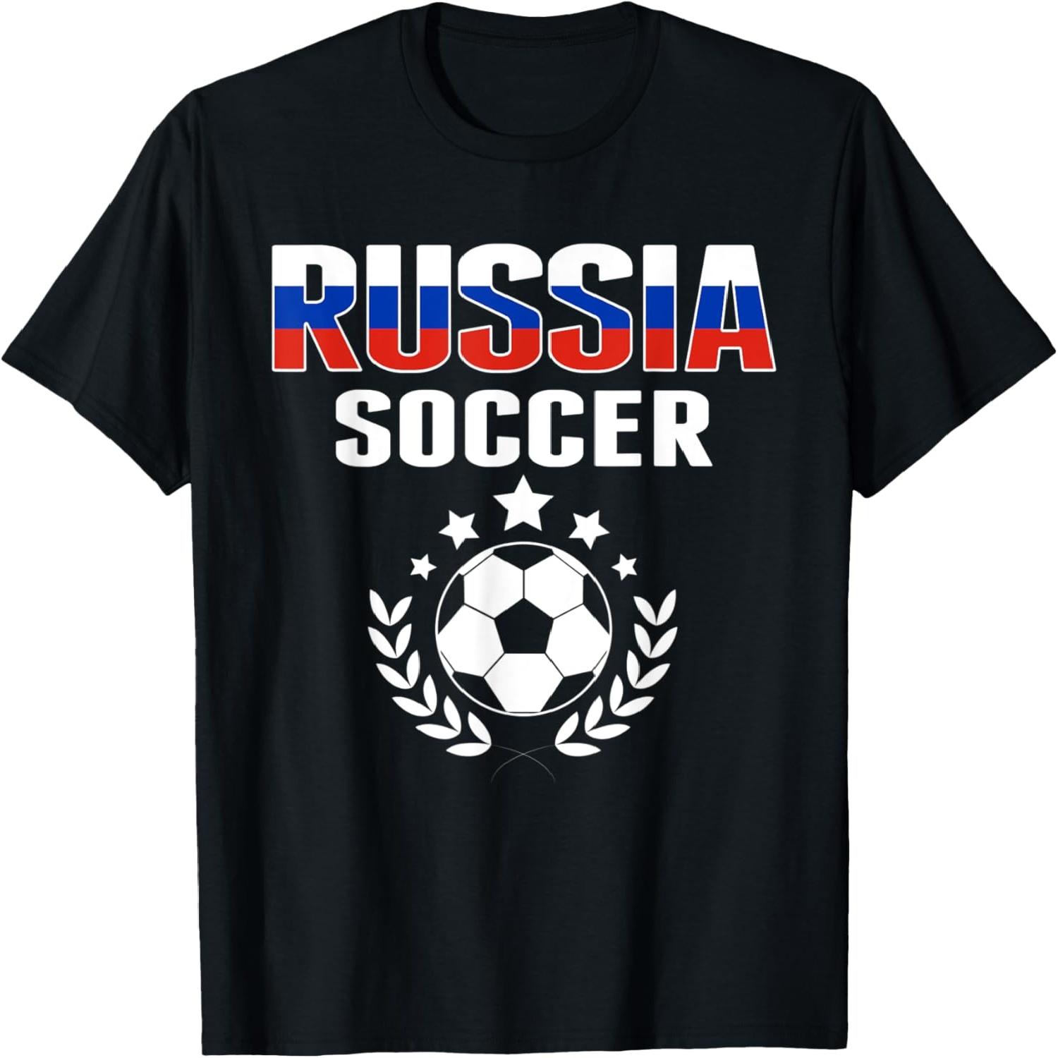Proud Russia Soccer Fans Jersey - Russian Football Lovers T-Shirt S