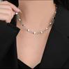 Su Chuang S925 Sterling Silver Retro Peach Heart Necklace for Women - High-End Sweater Chain in Thai Silver