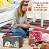 Door Hanging Gift Wrapping Paper Organizer Removable Drawer Side Pocket Storage Bag for Christmas Ribbons, Bows, Ornament