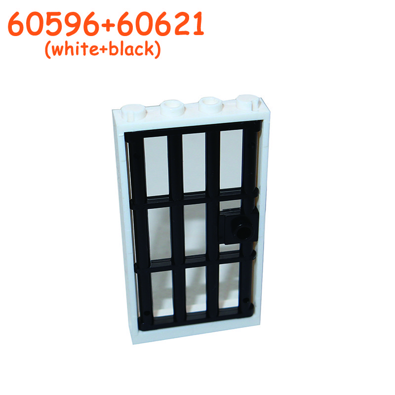 Non-Toxic Railing Stair Barrier Ladder Guard Bar Castle Garden Farm Military Building Block Moc Part Fence City Accessories Assemble Brick