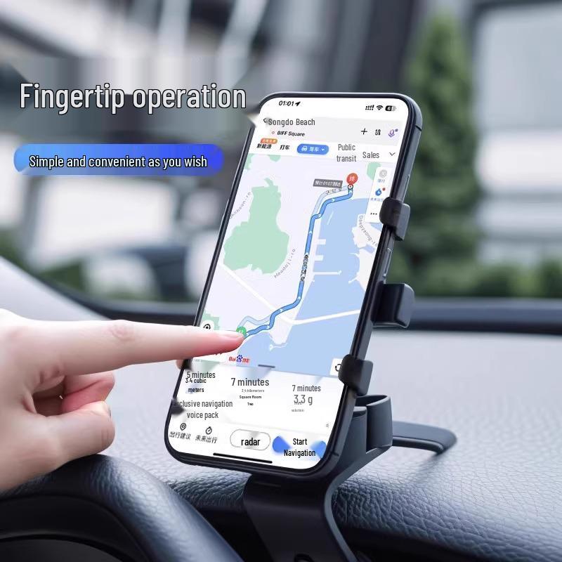 Universal Car Phone Mount for Dashboard, Console, Rearview Mirror - Multi-functional Navigation Holder