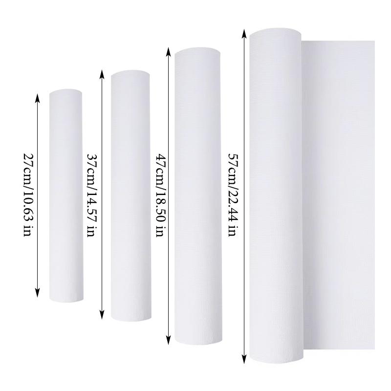 5M/Roll Cotton Canvas Roll,White Black Blank Specialized Suitable for Oil Painting,Acrylic Pigments,27,37,47,,57,67,77,87cm Wide