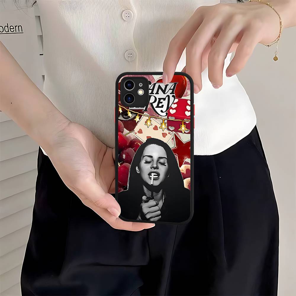 Singer Lana Del Rey For IPhone Air 16 15 14 Plus 13 12 11 Pro Max Matte Cover Jelly Shockproof Phone Case