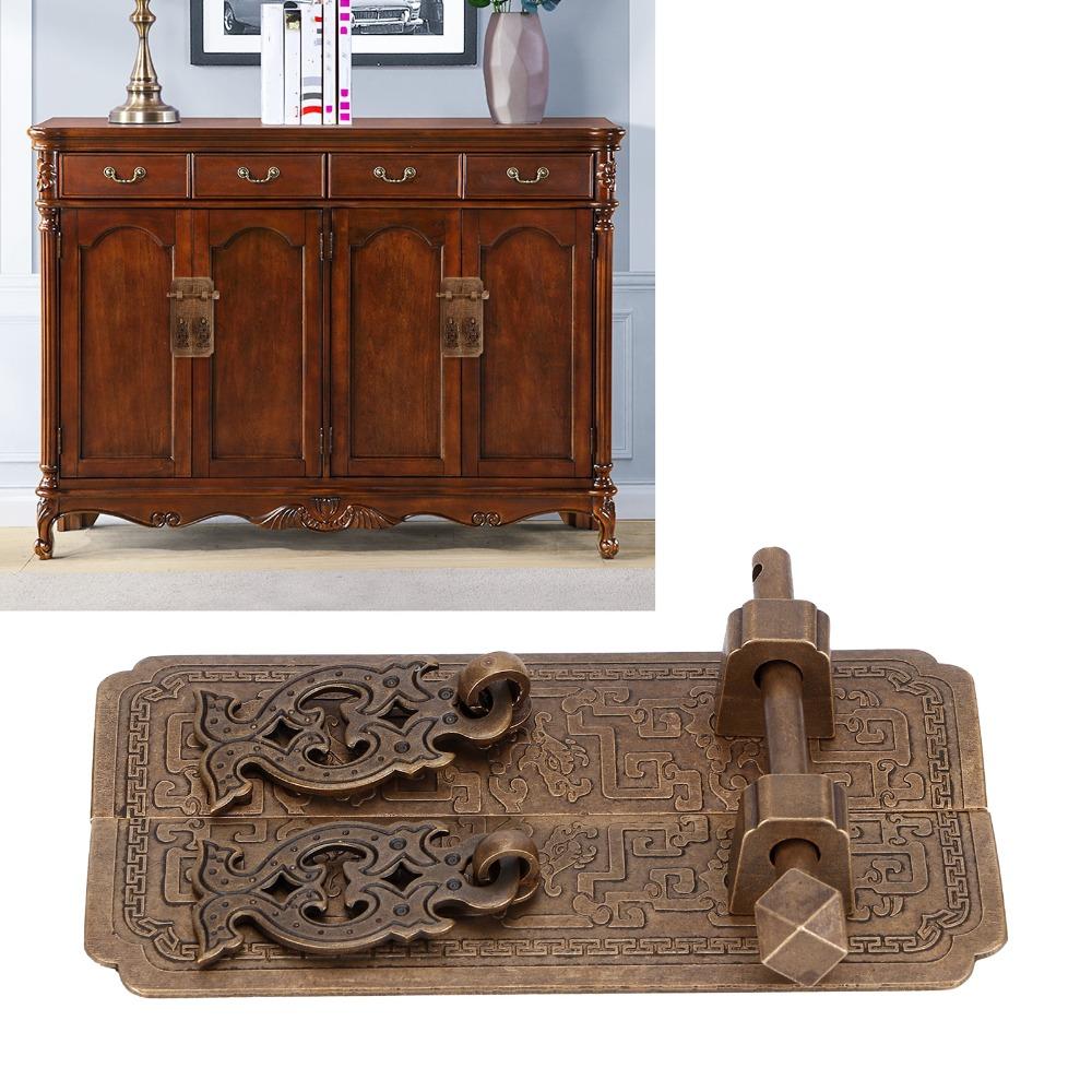 Botanical Pattern Pull Handles Brass Cabinet Door Handle Vintage Door Handle Set Decoration