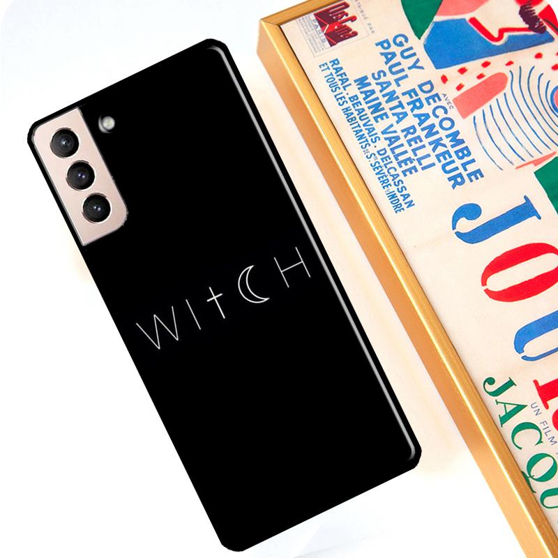 Halloween Moon Witch Horror Case For Samsung Galaxy S22 Ultra S8 S9 S10 Note 10 Plus Note 20 S21 Ultra S20 FE Cover