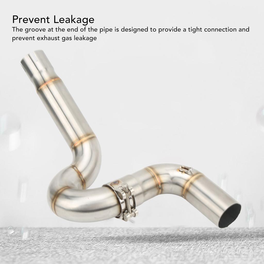 Exhaust Mid Pipe Stainless Steel Elbow Design Leak Free Replacement for Benelli TRK502 2017‑2020