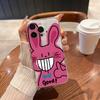 Funny Rabbit Phone Case for iPhone 17 Air 16 15 14 13 12 11 Pro Max Plus Mini X 8 7 Soft Transparent Cover Fundas Accessory