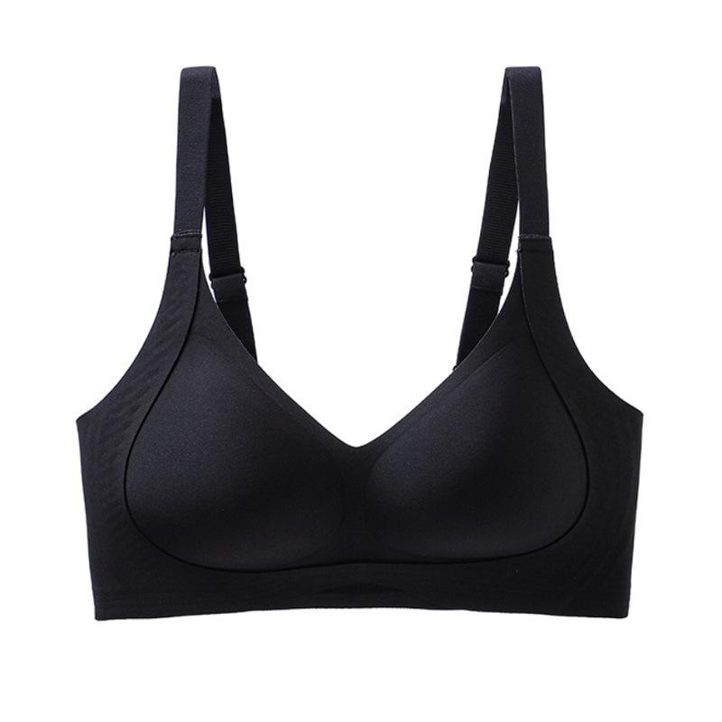 Seamless Wire-Free Anti-Sag Bra with Wide Straps for Women