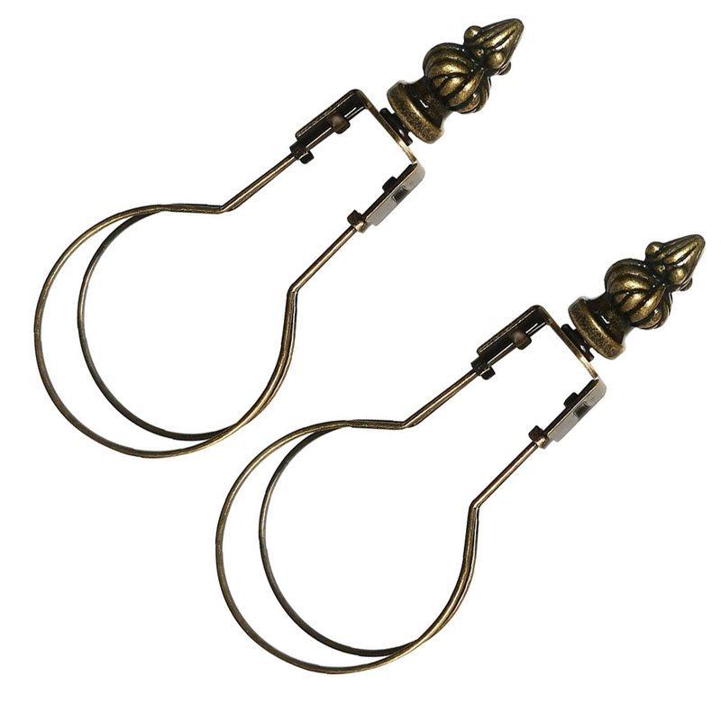 B02C-Messing Lampenschirm Adapter Klipp-on Für Glühbirne Clip Inklusive Dekorativer Abschluss, Federklemme Für Glühbirne
