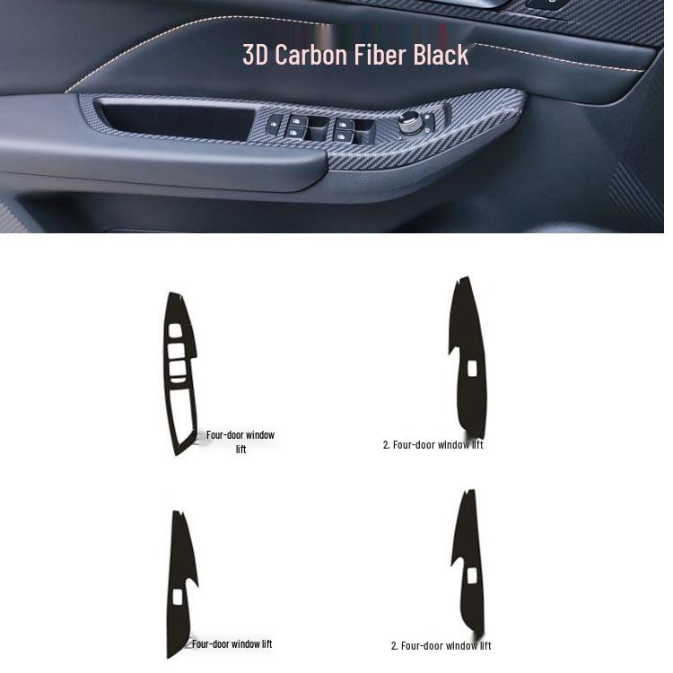 Carbon Fiber Anti-Scratch Console Sticker for 21 Bestune B70 Models