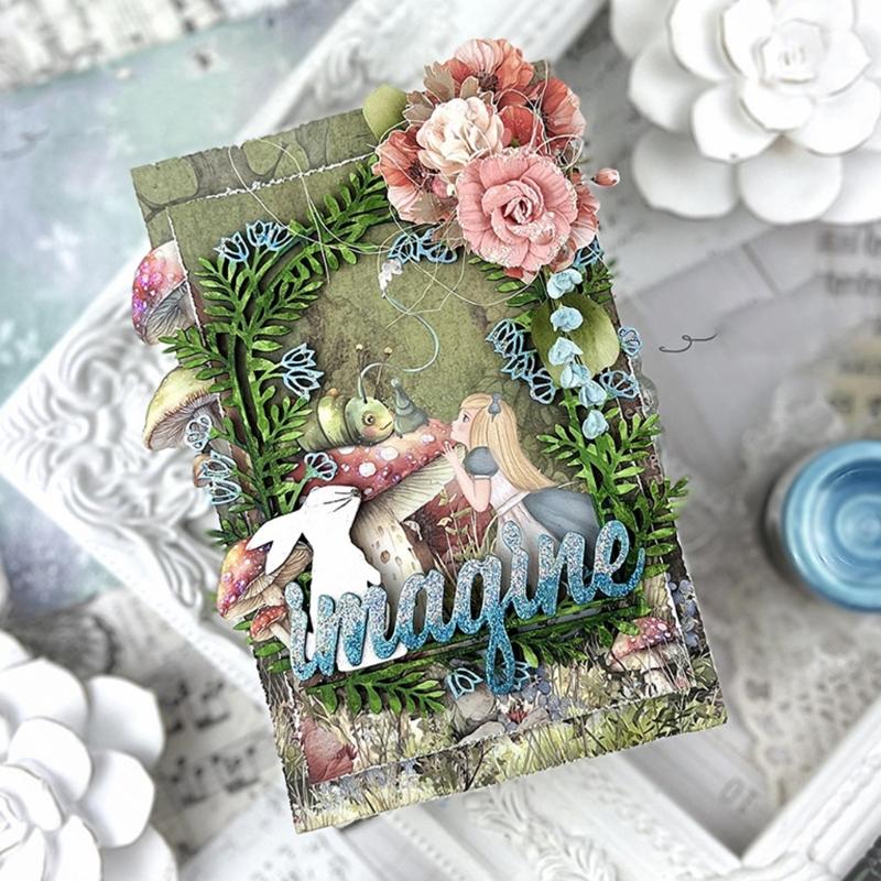 Leaf Frame Carbon Steel Die Cut Stencil Decorative Embossing Paper Dies for Scrapbooking Photo Album Card Making