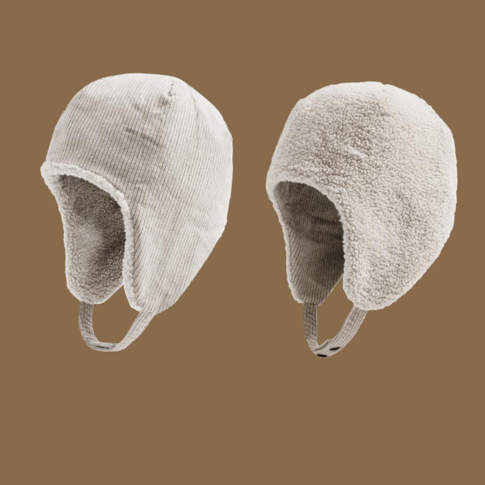 Thickened Ear Protection Cap Double Sided Wearable Bomber Hats High Quality Winter Hat  Unisex