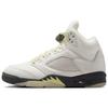 Air Jordan 5 Classiques Et Polyvalentes Respirantes Hautes Vintage Chaussures de Basketball pour Femmes Beige IM7592-130